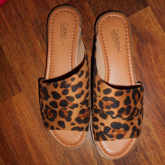 NIB Catherine Malandrino leopard sandals, 8 - Picture 3 of 9